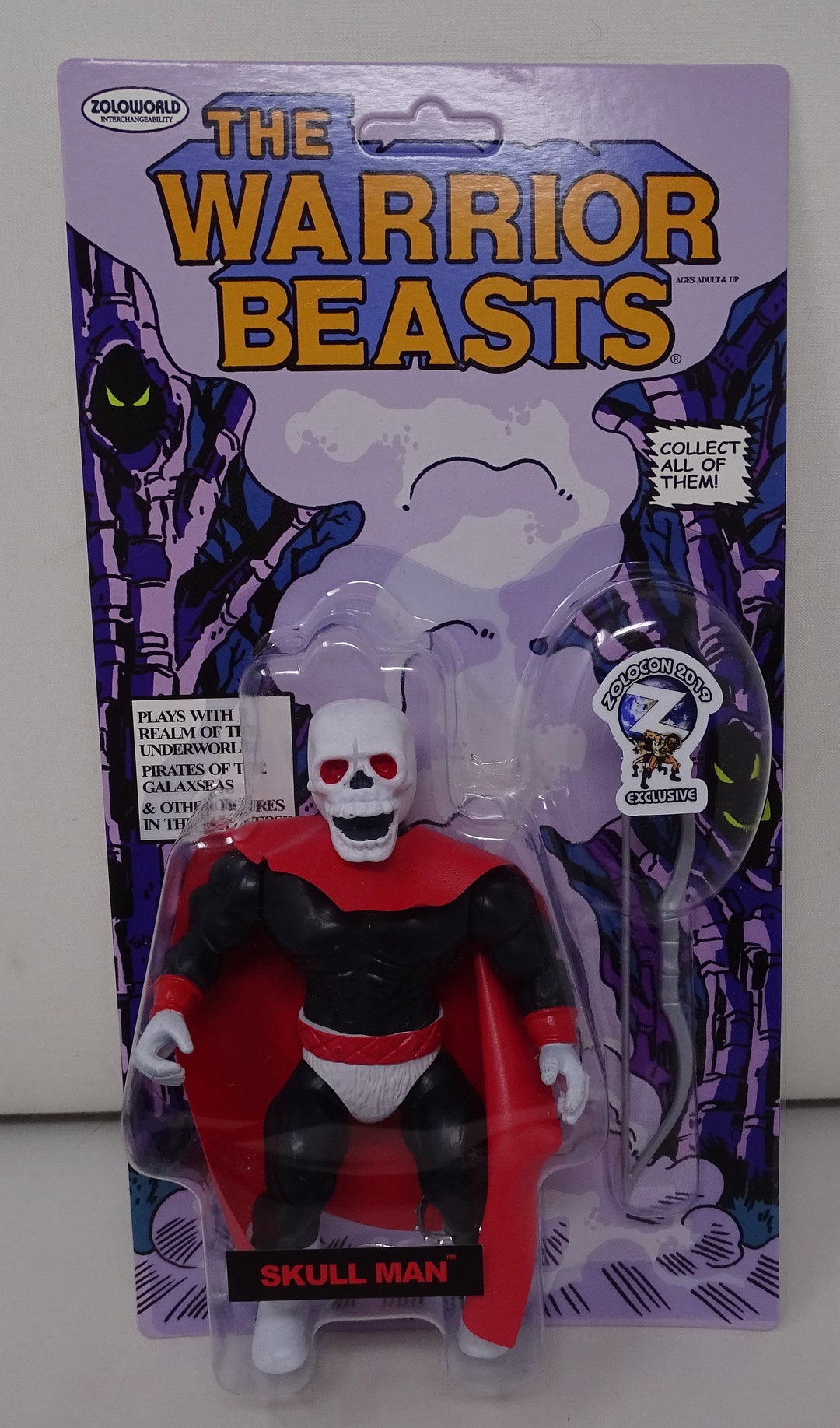 Warrior Beasts Skull Man Unpunched Carded Action Figure Zoloworld