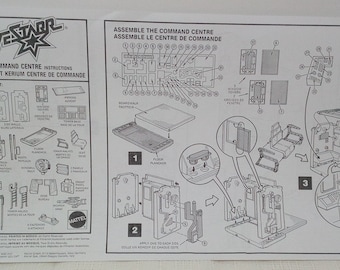 Bravestarr Fort Kerium Reproductie Handleiding Instructie Vintage Masters of the universe Mattel Retro Playset He-Man heman