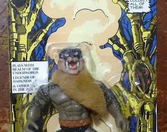 Warrior Beasts Exclusive Wolf Warrior Carded Action Figure Zoloworld  MOTU KO