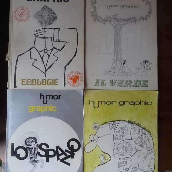 Humour Graphic Vintage Magazine Lot Socio Spiritual Political Humour 60s an 70s