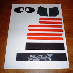 Getter Robot Raydeen Gaiking Reproduction sticker set Shogun Warriors Jumbo Machinder Robot
