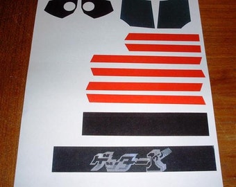 Getter Robot Raydeen Gaiking Reproducción set de pegatinas Shogun Warriors Jumbo Machinder Robot