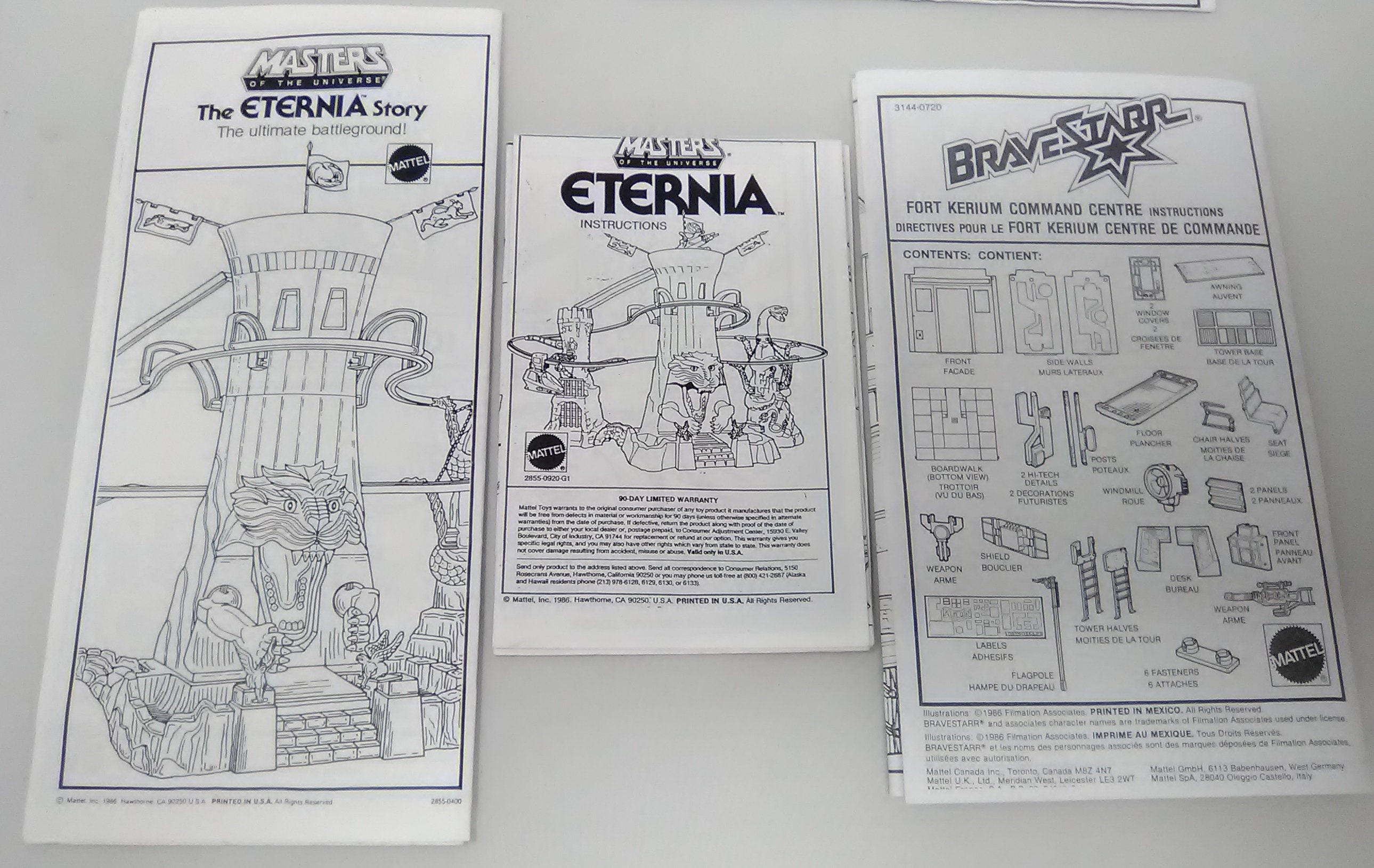 Eternia Modulock Fright Flight and Fort Kerium Instruction Etsy
