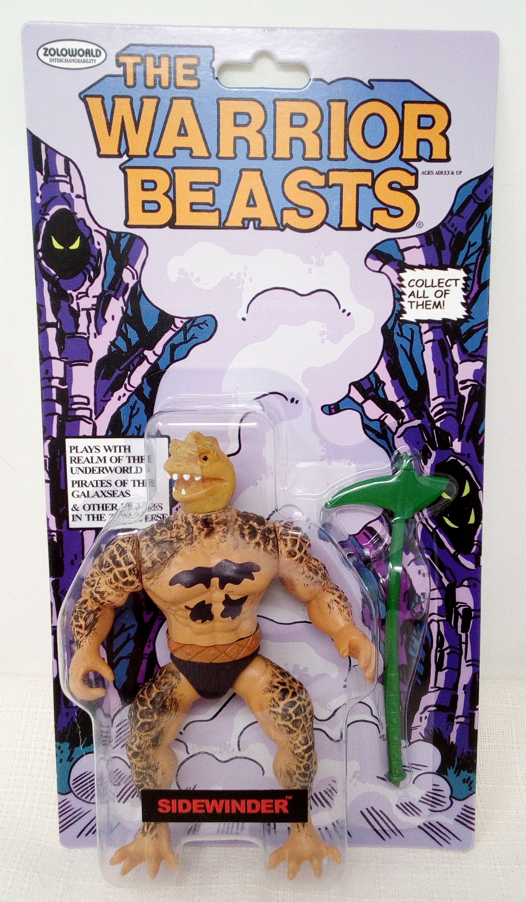 Warrior Beasts Sidewinder NYCC 2018 Exclusive Zoloworld Action