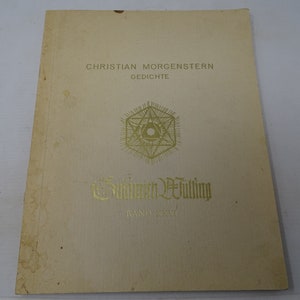 Christian Morgen Stern Livre d’art et de poésie anglais et allemand