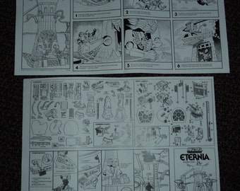 Castle Eternia Reproduktion Anleitung und Comic Vintage Meister des Universums Mattel Retro Spielset He-Man heman