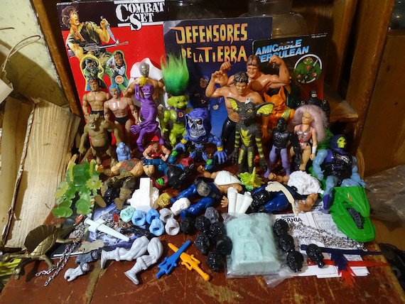 Vintage 80s Action Figure Toy and Parts Lot Rambo Troll Fighter Gremlins  Silverhawks Golden Girls MOTU Dragon Figurine Dinosaur Knick Knacks 