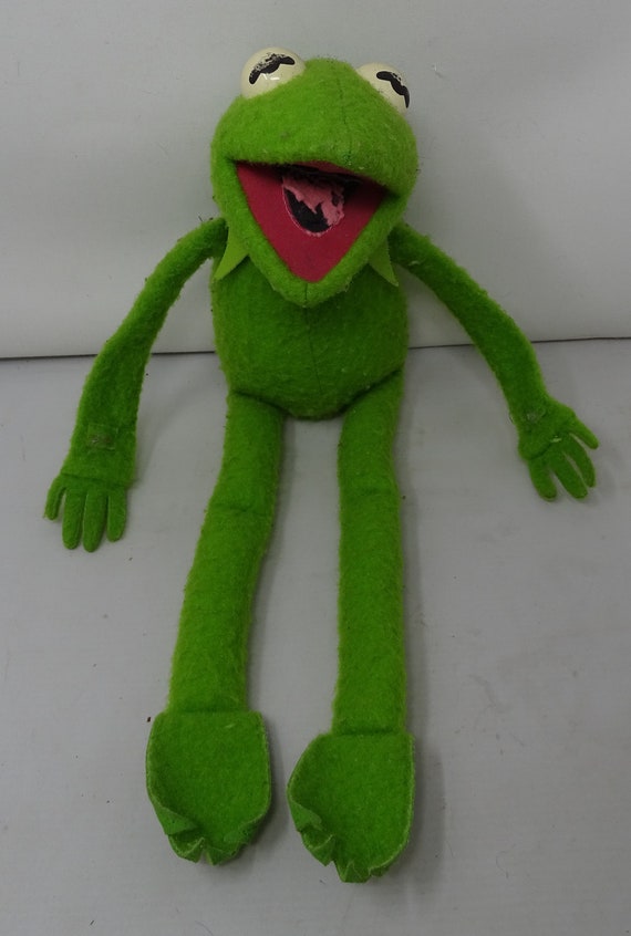 Vintage 1976 Kermit the Frog Doll Jim Henson Sesame Street Plush Doll -   Canada