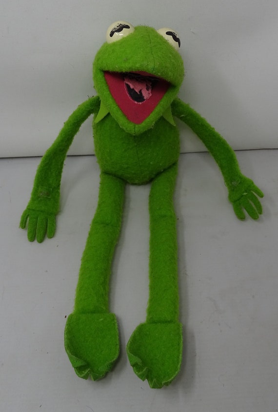 Vintage 1976 Kermit the Frog Doll Jim Henson Sesame Street Plush Doll
