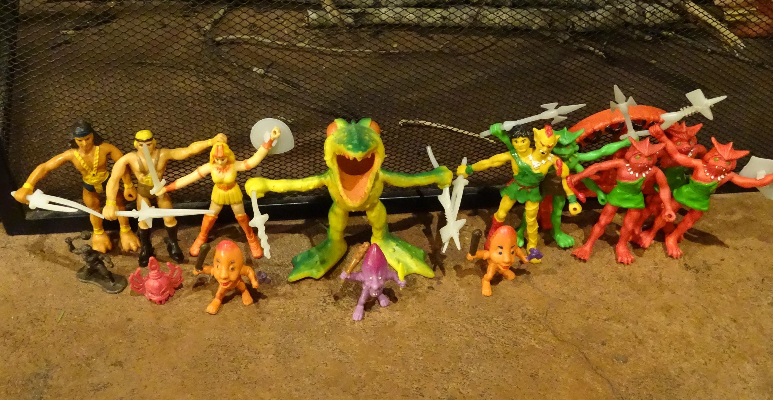 Arco the Other Worlds Fighting Glowgons Frogula 80s Toys Rare
