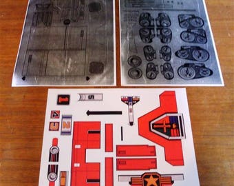 LJN Giant Commander Jumbo Voltron Lionbot Sticker Sheets Reproduction Jumbo Machinder Shogun Warriors