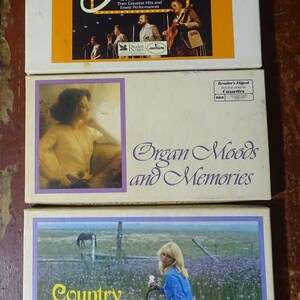 The Best of the Statler Brothers Country Nice n Easy and Organ Moods Vintage Cassette Box Sets in Excellent Condition