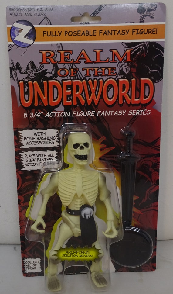 Realms of the Underworld Series White Archfiend Skeleton Minion Carded  Action Figure MOTU Kos 