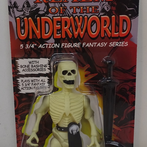 Realms of the Underworld Series White Archfiend Skeleton Minion Carded Action Figure MOTU KOs