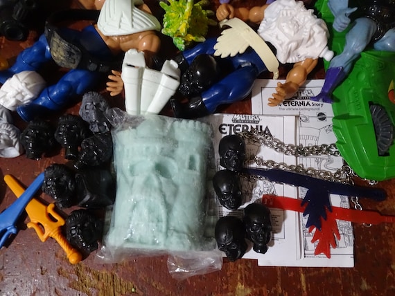 Vintage 80s Action Figure Toy and Parts Lot Rambo Troll Fighter