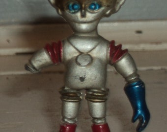 Rare Colorforms Outer Space Men Alpha 7 Vintage 1968 Robot Spaceman Science Fiction Comic Out of Production Toy Action Figure