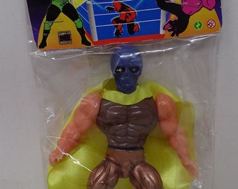 Deathlor Wrestling KO motu Bootleg Remco Warrior Beasts Skullman figura de acción rara knock off juguetes