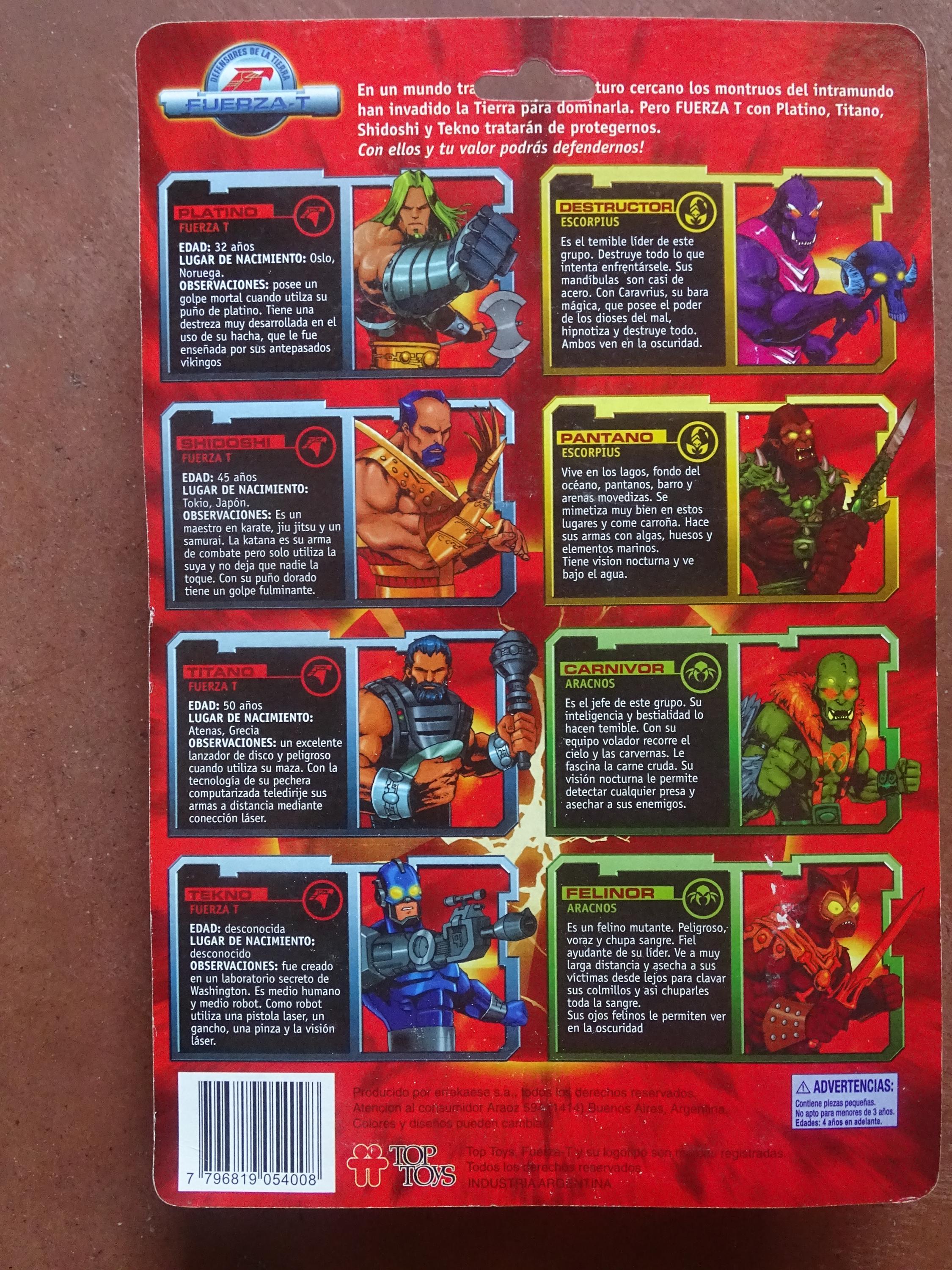 Top Toys Fuzera T Carnivor Rare Argentinian MOTU KO Vintage 90s