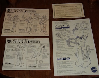 Jumbo Machinder Shogun Krieger Reproduktion Anleitung Sets Vintage Roboter Mattel Takara Vintage Retro Japan Robo Astronaut Space Man