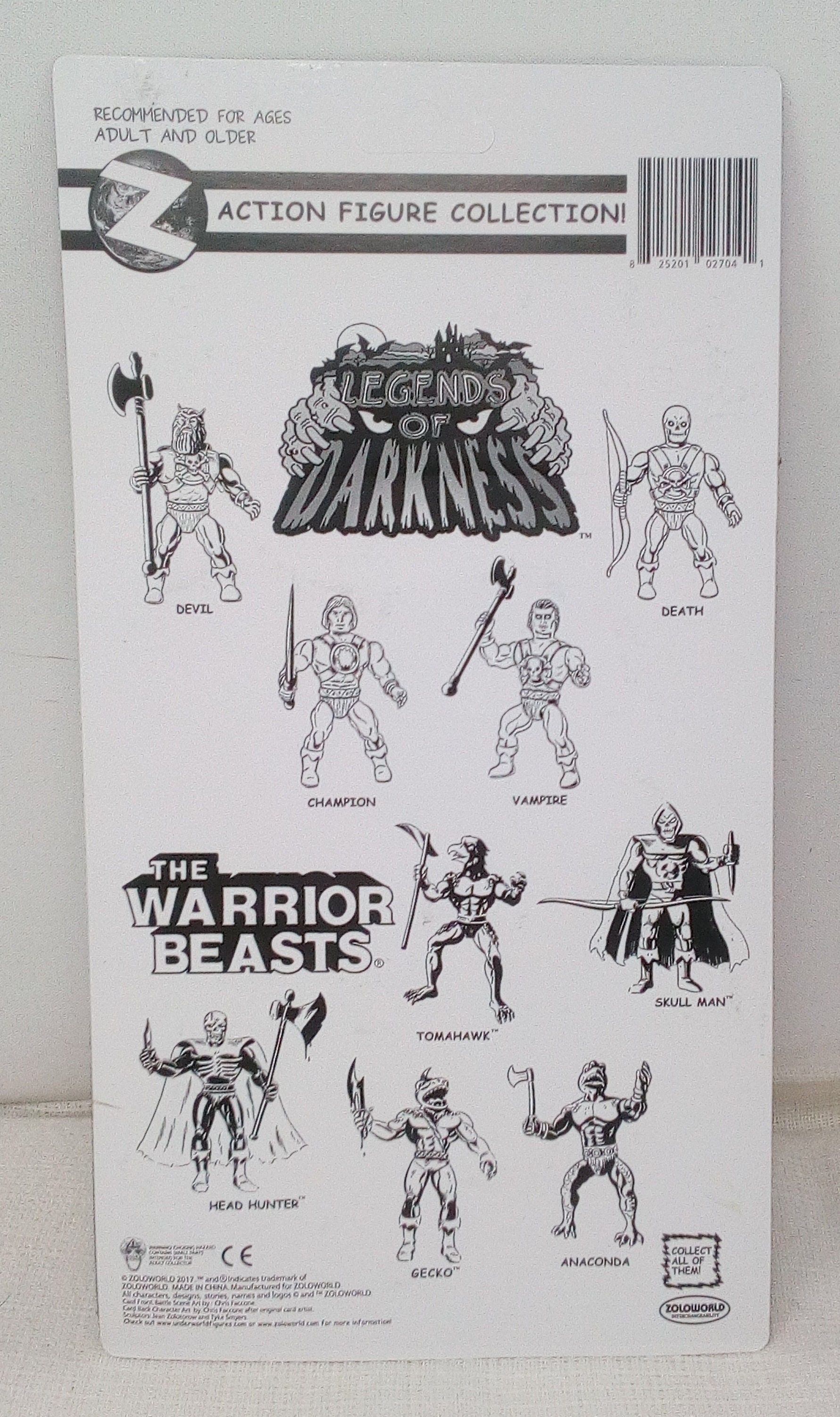Legends of Darkness Devil Zoloworld Carded Action Figure MOTU KO
