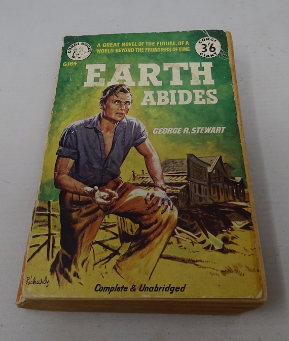 Earth Abides by R. Stewart John Richards cover. Etsy