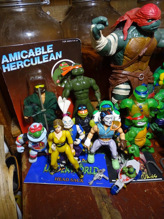 タートルズ ヴィンテージおもちゃ セット ヴィンテージ タートルズ 模造品 ロット ターリー ギャング TMNT 90