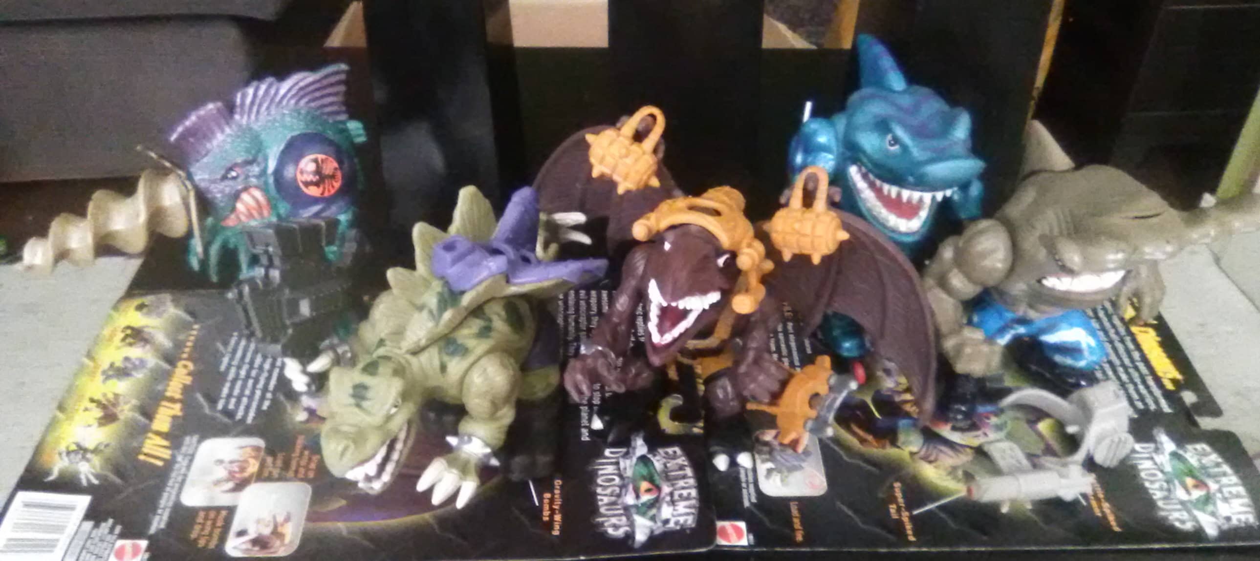 Figurine Street Sharks Extremes Dinosaurs T-Bone Mattel 1995 - Occasion - Collection Vintage