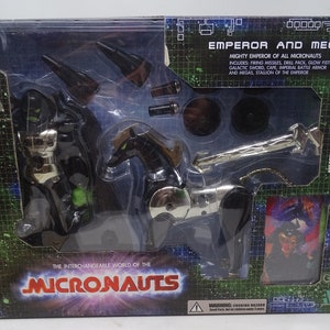 Micronauts Palisades Exclusive Emperor and Megas Takara Microman Rare Toys Discontinued Magnet force Robot Spaceman
