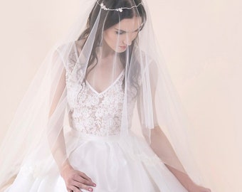 Voile de mariée en tulle - Simple voile de fard