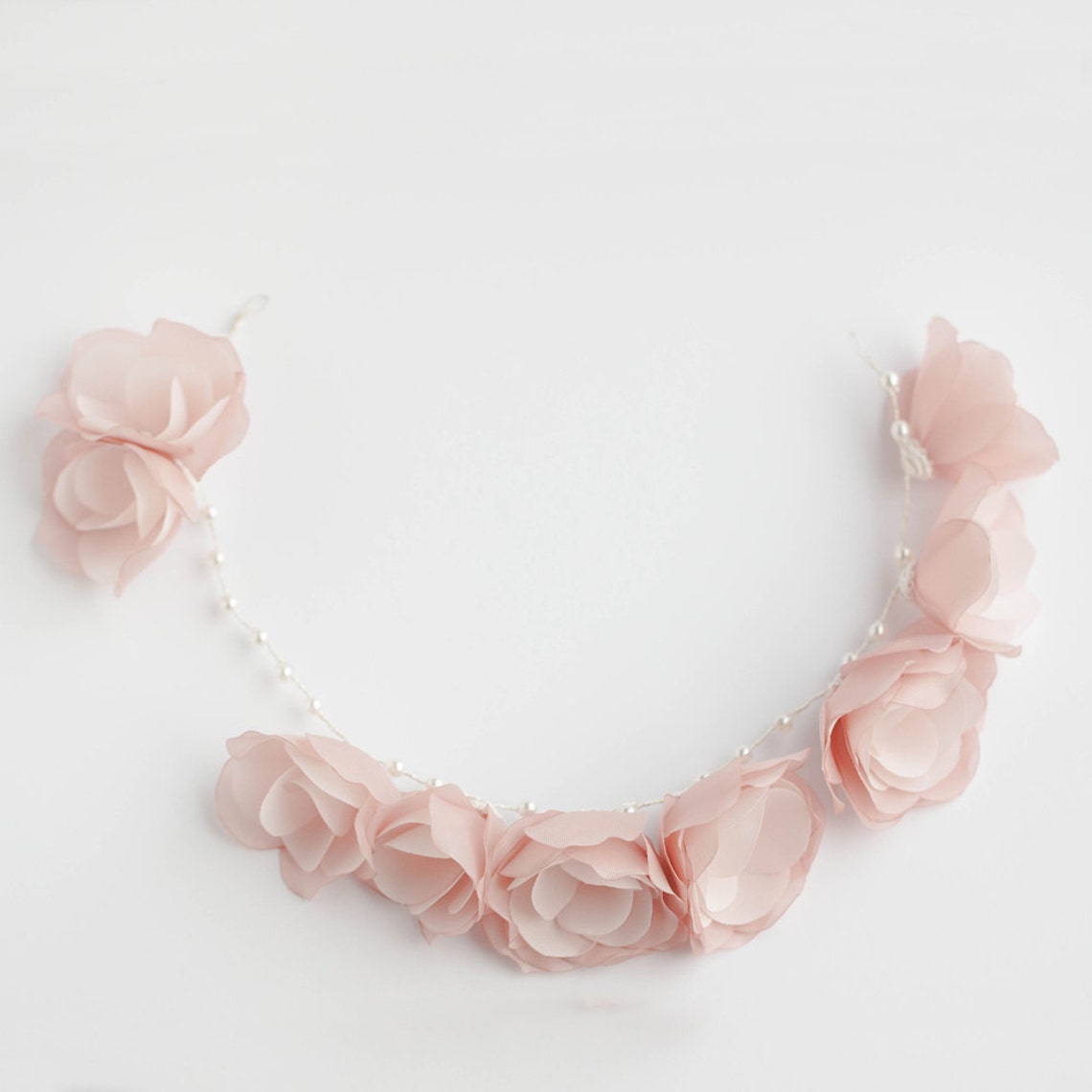 blush headpiece