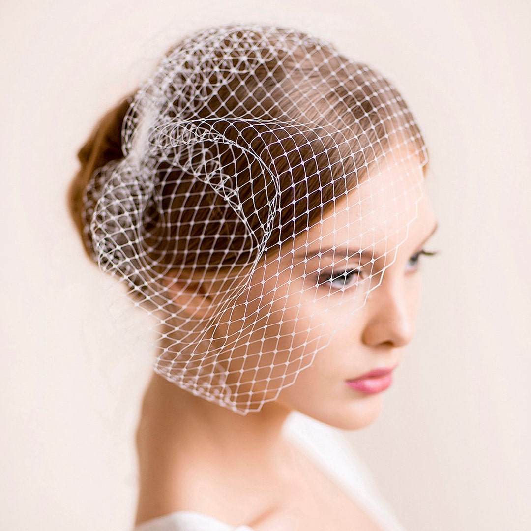 Bridal Birdcage Veil Wedding Birdcage Veil of Russian - Etsy
