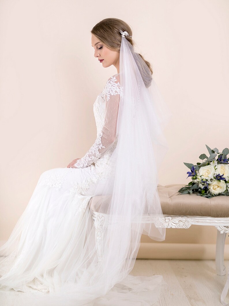 soft wedding veil