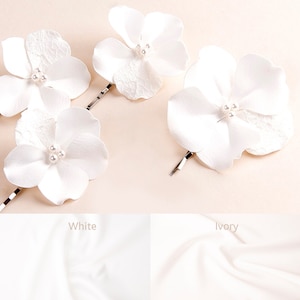 Cherry Blossom Hair Pins Wedding Bridal Hair Pins Flower Bridal Hair Piece Wedding Hair Accessories Set of 4 hair pins image 1