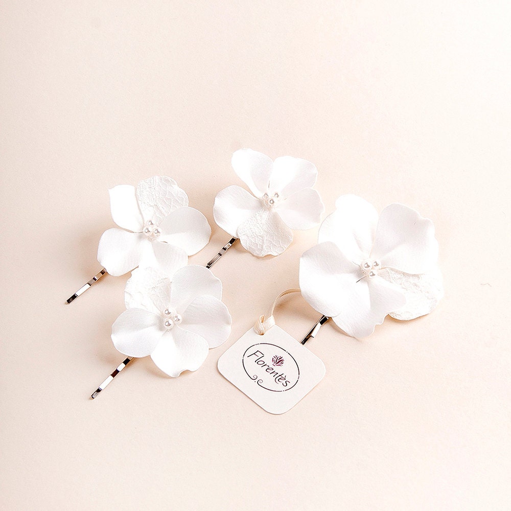 Cherry Blossom Hair Pins Wedding Bridal Hair Pins Flower | Etsy