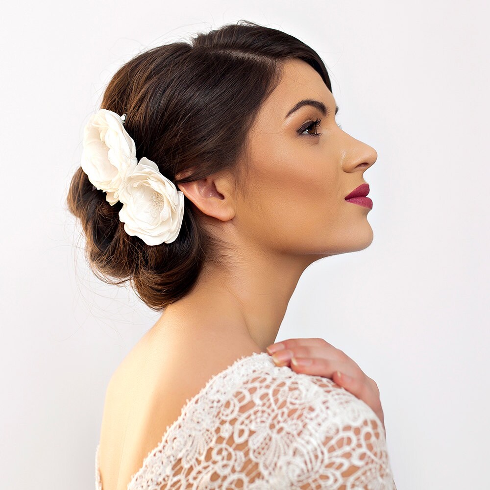 Bridal Hair Flowers Peony Rose Wedding Flower Hair Piece Etsy Bridal Hair Flowers Peony Rose Wedding Flower Hair Piece Etsy