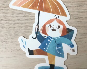 Sticker - Rainy Day Girl