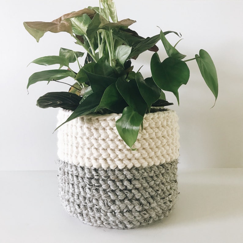Large Planter Basket The Colorblock Collection Large 8 diameter