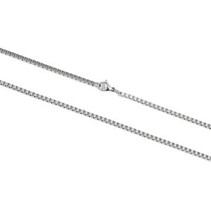 Stainless Steel Box Chain Necklace, Mens Necklace, Premium Quality Steel Jewelry, Men&#39;s Jewelry, Everyday Chain for Men, Chain For Him Her