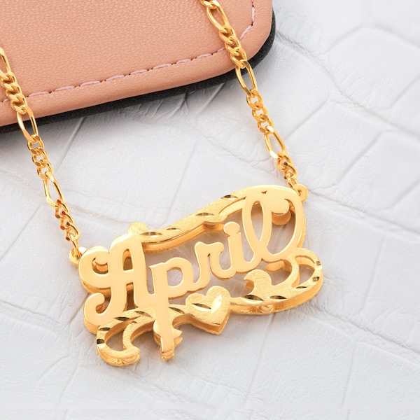 Collar con nombre / Placa con nombre doble / Placa con nombre / Collar con placa con nombre / Placa con nombre personalizada / Envío gratuito