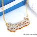 Name Necklace | Double Name Plate | Name Plate | Nameplate Necklace | Custom Nameplate | Free Shipping 
