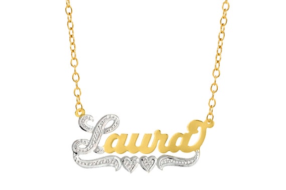 Free necklace with name hot sale