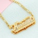 Name Necklace | Double Name Plate | Name Plate | Nameplate Necklace | Custom Nameplate | Free Shipping 