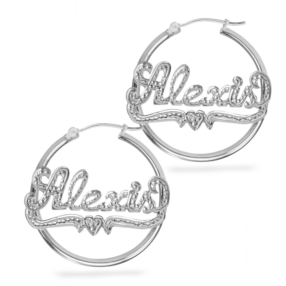 Name Hoop Earrings Name Earrings Custom Name Earrings Etsy
