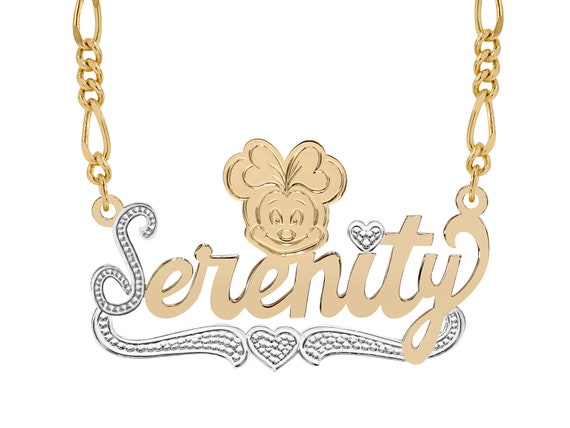 Single Name Plate Cartoon Name Plate Name Necklace Character Necklace Nameplate Gift Free Shipping Etsy UK