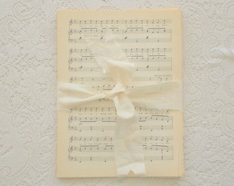 Vintage Paper Book Page Pack: Music