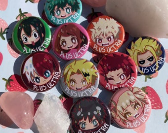 Anime Buttons Etsy