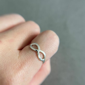Silver Infinity Sign Ring - Sterling Silver