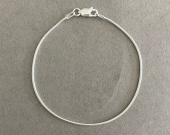 Sterling Silver Snake Chain Bracelet - Sterling Silver