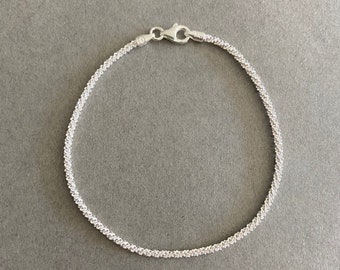 【STONEHENgE】SHe〜Silver Rope Chain Bracelet SA24BC2F Amazon.com: Simple Plain Twist Rope Chain Bracelet For Women