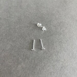 Tiny Tiny Crecent Moon and Star Stud Earrings Sterling Silver SE9001 image 6